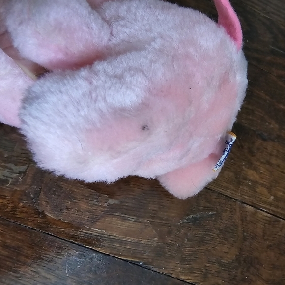 Dakin Vintage 1978 Pink Small Cute Plush Hippo Stuffed Animal - Picture 14 of 15